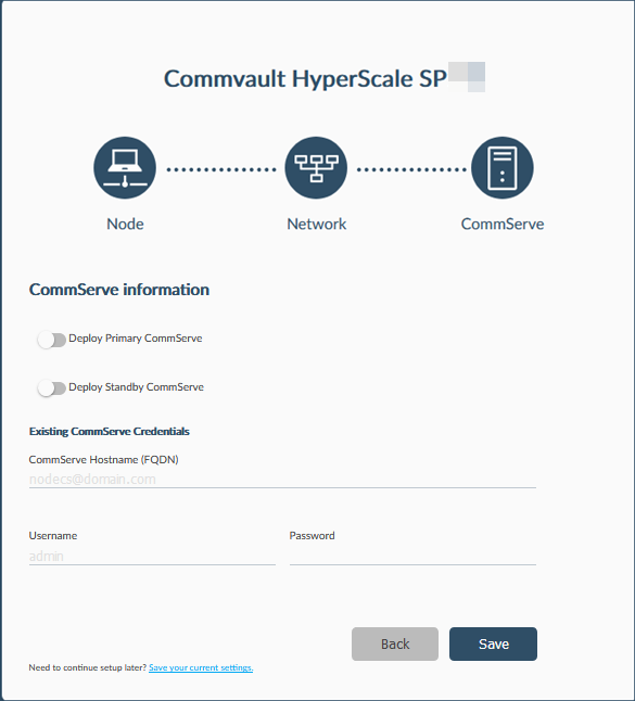 CommServe Information steps (2)