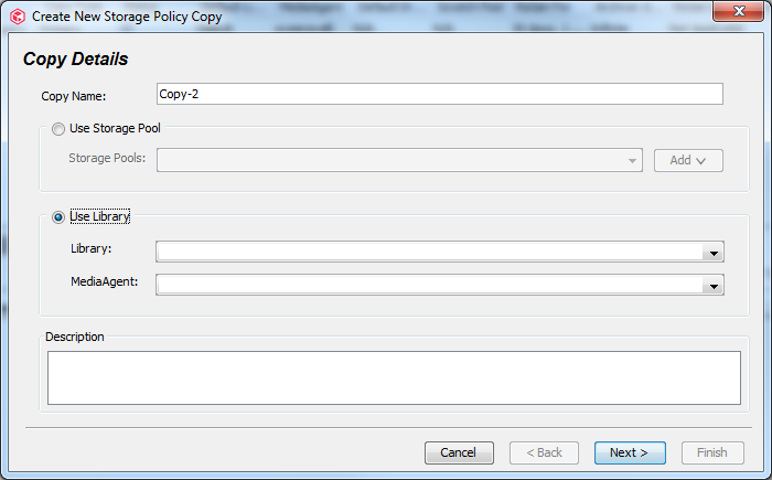 Creating a Storage Policy Copy Using a Library (8)