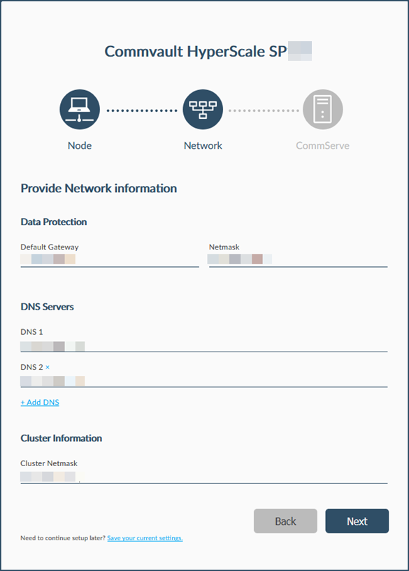 Provide Network Information steps (1)