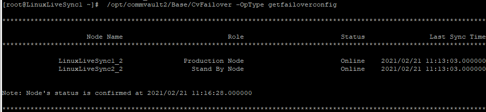 Verifying Status - Linux (1)