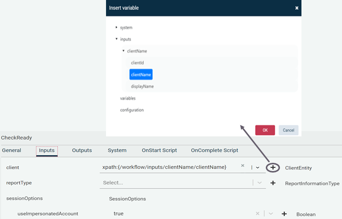 CheckReady Insert Variable