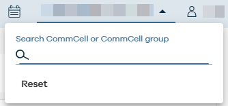 Search CommCell or CommCell group list