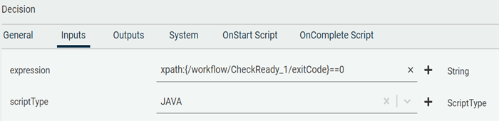 Decision Activity Expression Value
