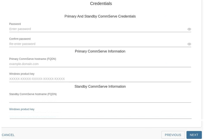 Primary and Standby CommServe (no management network) (1)