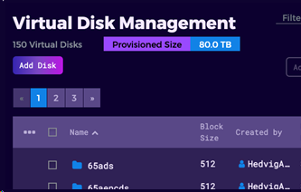 Customizing the Banner of the Virtual Disk List (3)