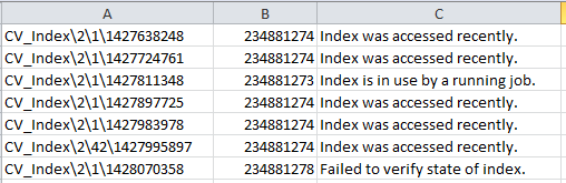 IndexCacheCleanupReport