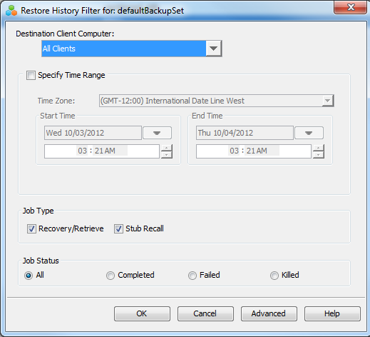Idataagent Restore - Active Directory iDataAgent