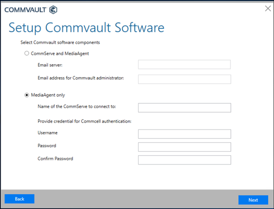 Connecting the Remote Office Appliance RO1200 to an Existing CommServe Server (5)