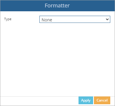 formatter dialog box