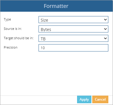 formatter size