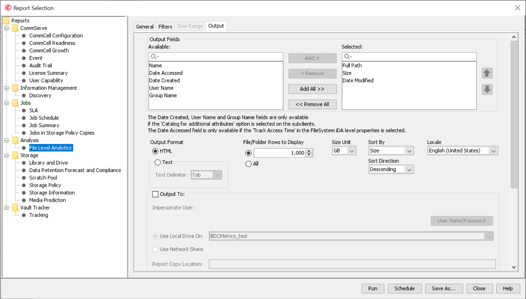report_selection_dialog_box