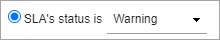 SLA Status Is setting
