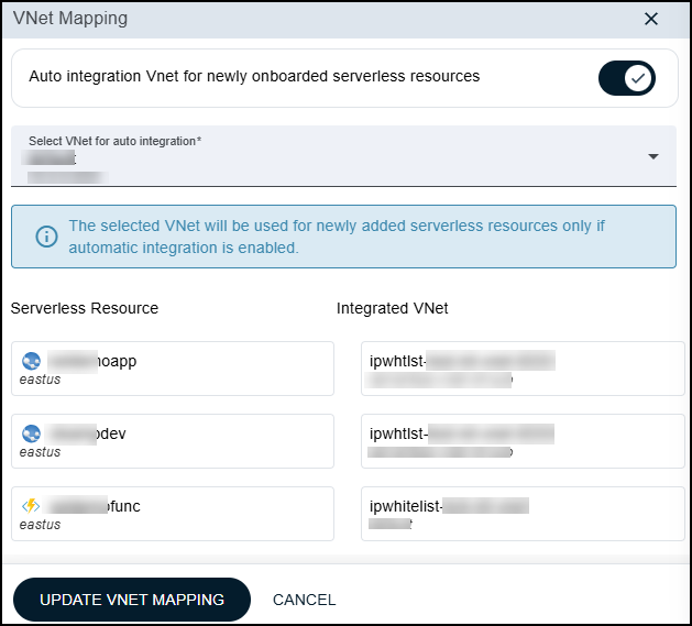 VNet-mapping
