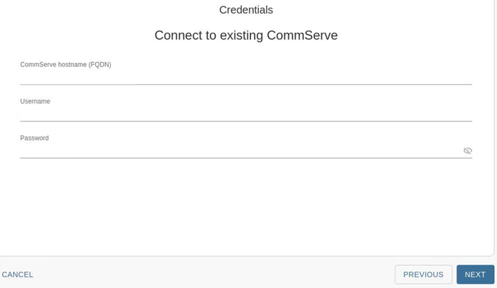 Connecting to an Existing CommServe Server (2)