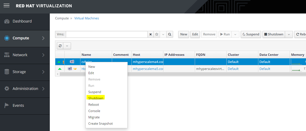 Upgrading the Hosted Engine (3)
