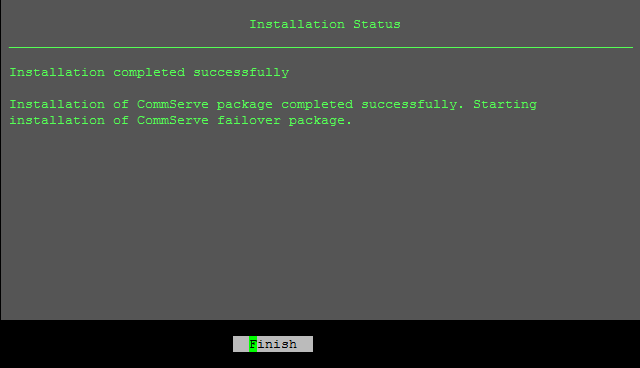 Installing the Production CommServe Host on Linux (13)