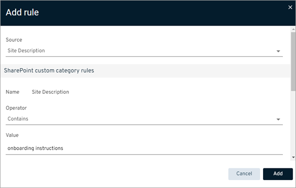 O365 SharePoint Custom Categories Site Description