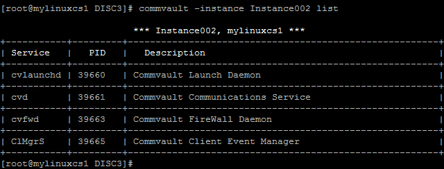 Services on Instance2 on Production CS (1)