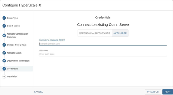 Connecting to an Existing CommServe Server (1)