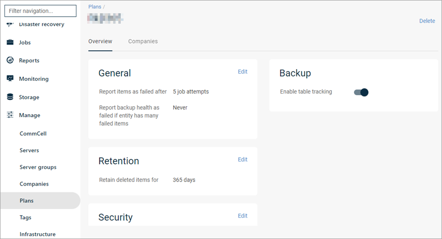 D365 Plan Enable table tracking
