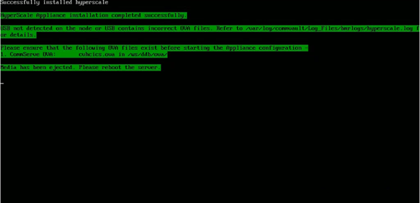 Recovering an Commvault Grid Appliance Node (3)