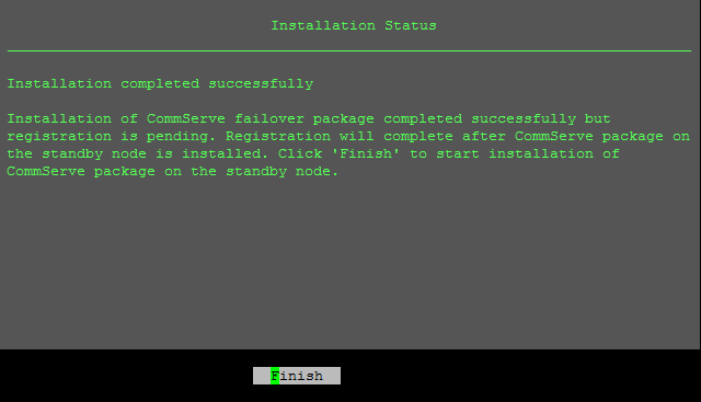 Installing the Standby CommServe Host on Linux (8)