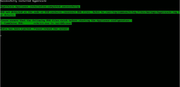 Recovering an HyperScale X Appliance Node (3)