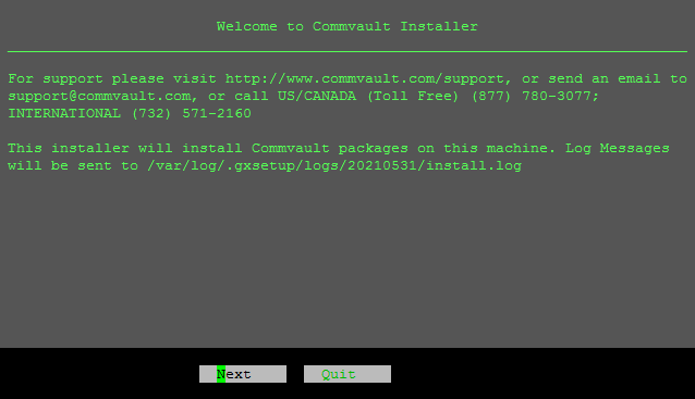 Installing the Production CommServe Host on Linux (14)