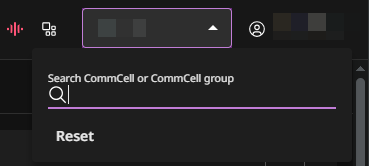 Search CommCell or CommCell group list