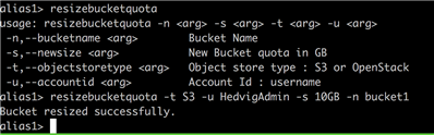 Bucket Quota Management