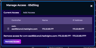 Removing Access from Block and NFS Virtual Disks