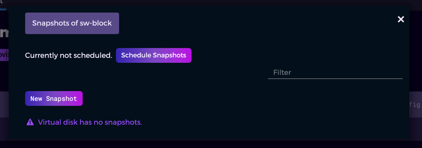 Scheduling snapshots (2)