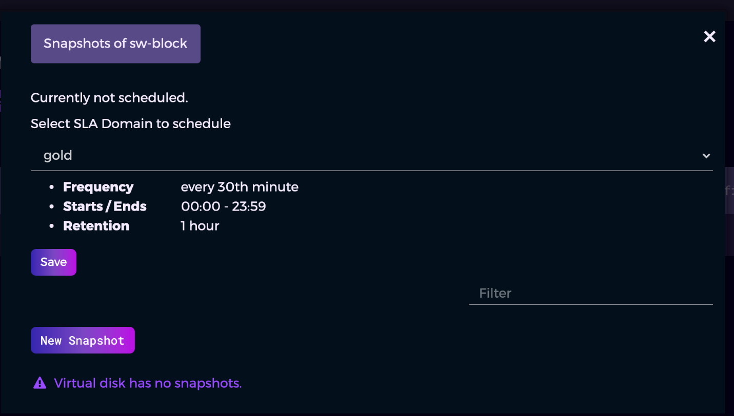 Scheduling snapshots (3)