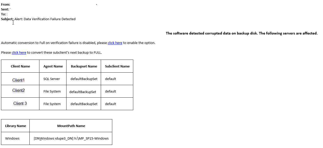 Why am I getting the “Alert Data Verification Failure Detected” alert? (1)