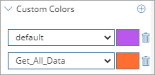 Custom colors section