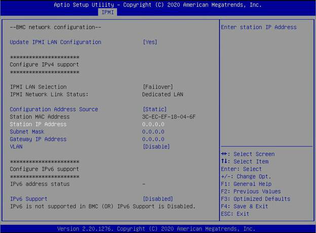 Setting up a Static IP For IPMI (2)