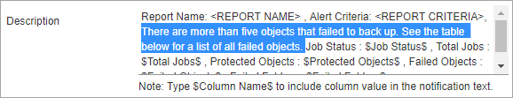 alert message add custom statement