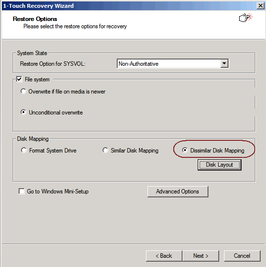 offline_diss_restore