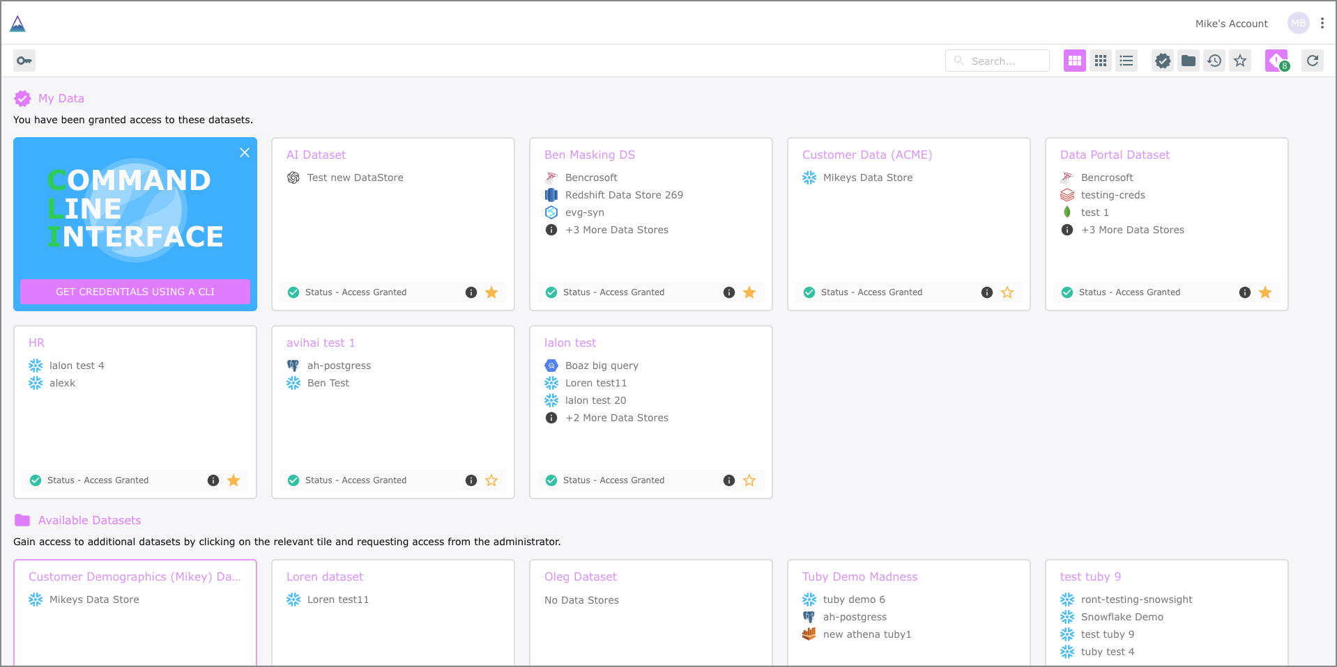 Data Console Introduction to Data Access Manager