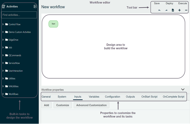 Workflow Editor Window